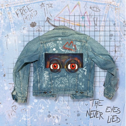 "Eyes Never Lied" hand-painted Levi's jacket