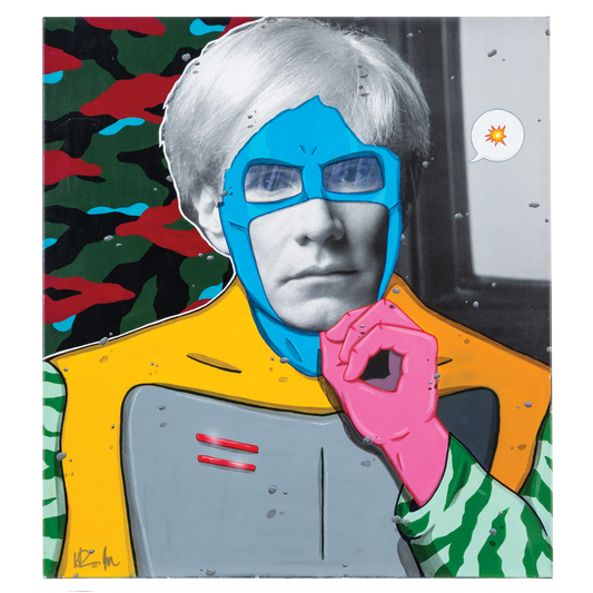 ANDY WARHOL-Andy Superhero Pop- John Moody aka Madman